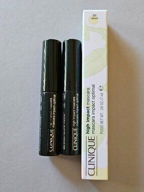 3X Clinique Mascara High Impact Black Full Size + Travel Sizes